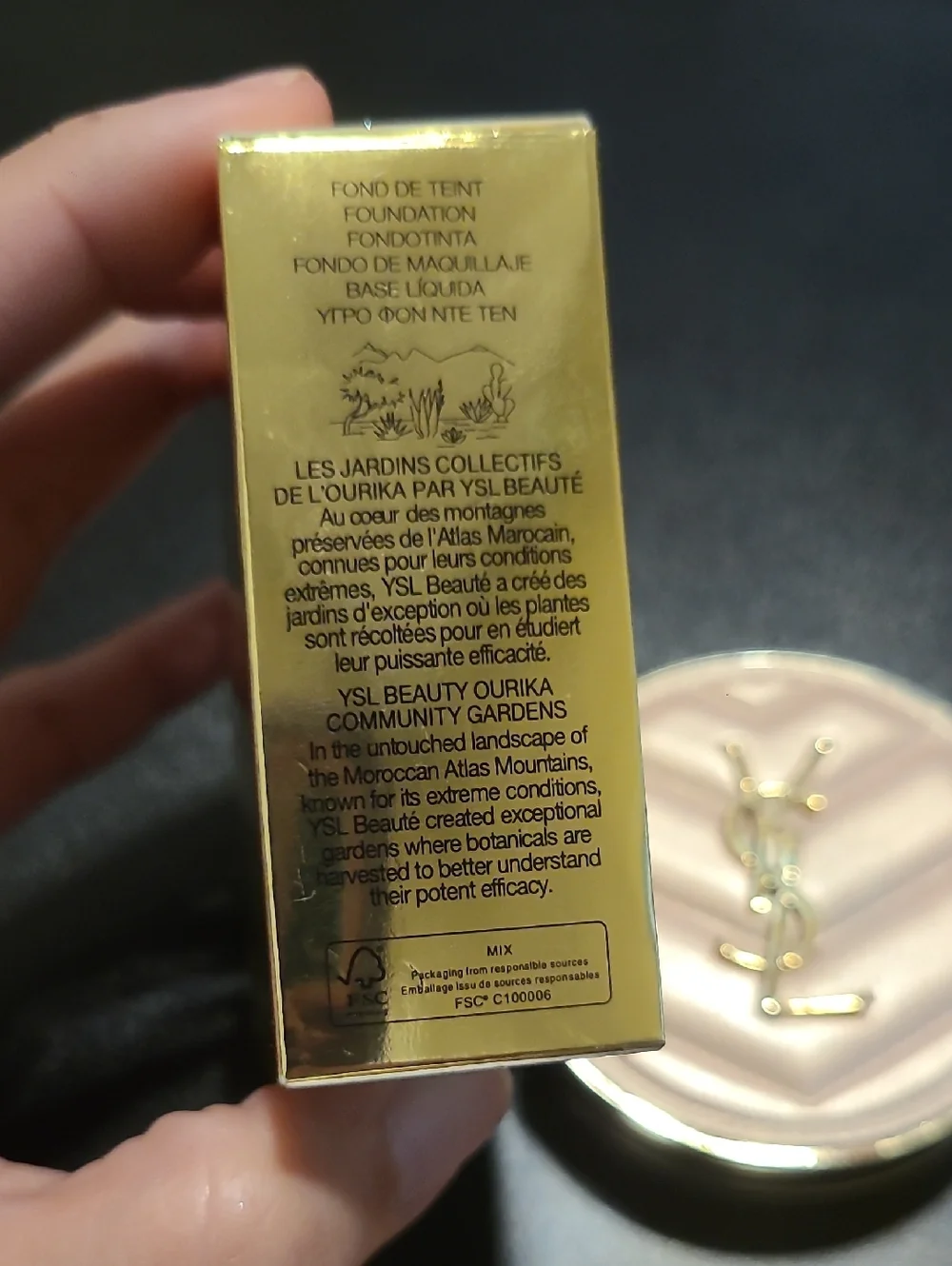 YSL Touche Éclat Glow-Pact Cushion Foundation in B10 Porcelain
